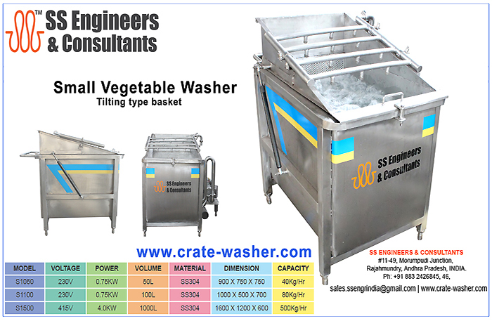 Agriculture Machine For Vegetable / Fruits Bulk Washing